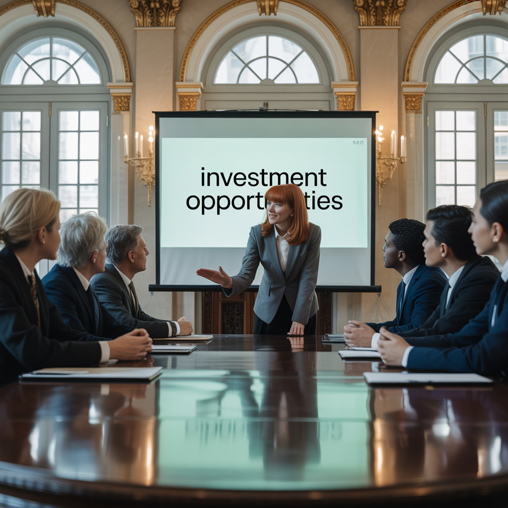 اجتماع مع المستثمرين